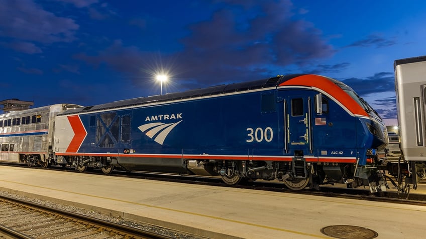 Amtrak locomotive.