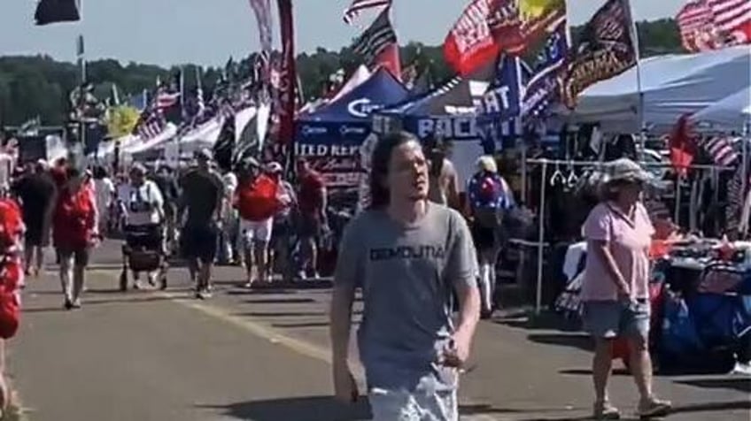 new footage shows trump shooter casually strolling around pa rally