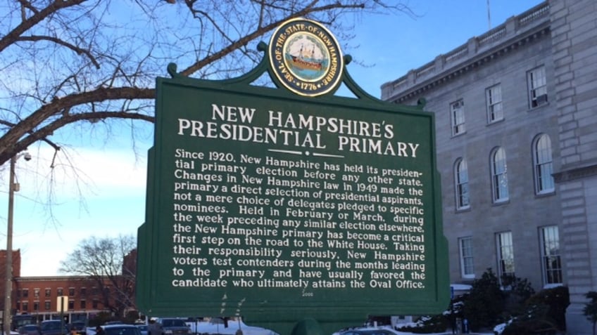 NH primary sign