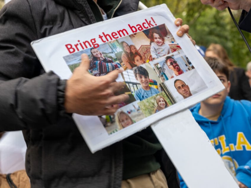 NEW YORK, NEW YORK - OCTOBER 10: Thousands attend a 'New York Stands With Israel' vigil and rally on October 10, 2023 in New York City. Around the country and world, supporters of Israel are attending gatherings to show support for Israel following last weekends attacks by Palestinian militants that …