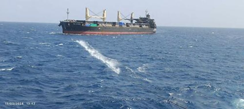 new images reveal houthi missile damage to oaktrees previously owned bulk carrier