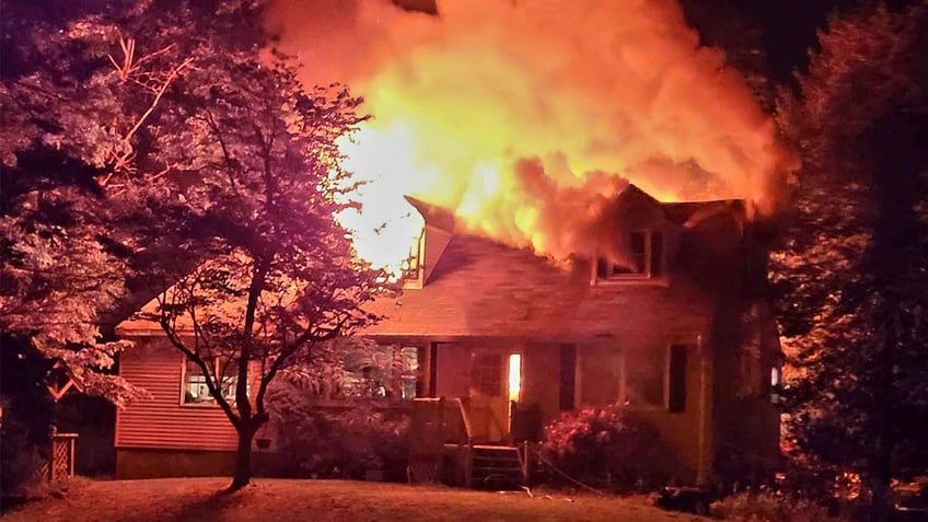 A house was set on fire in South Brunswick, New Jersey