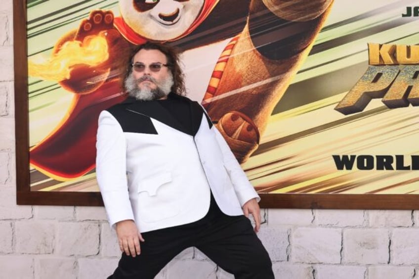 Jack Black, who provides the voice of giant panda Po in 'Kung Fu Panda 4,' attends the fil