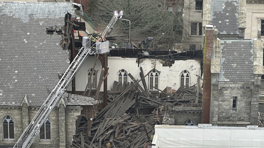 Church roof damage