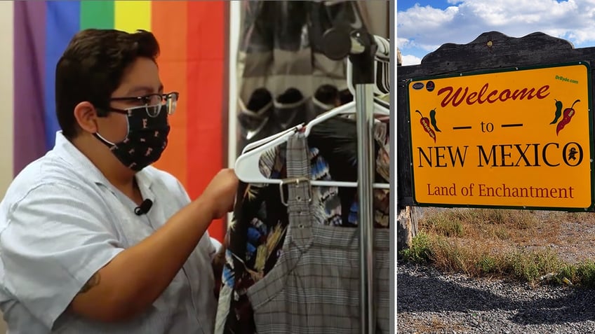 Gender-inclusive closet and the Mexico sign