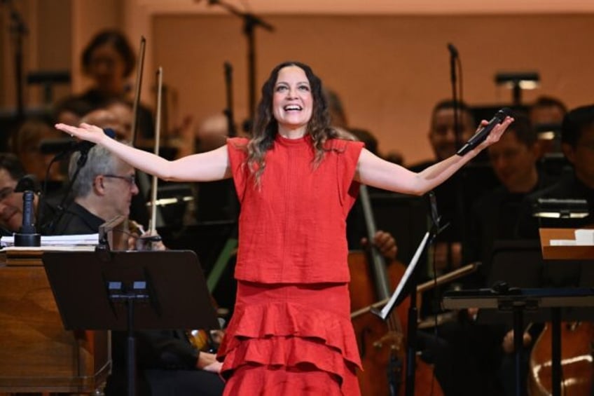 Mexican singer-songwriter Natalia Lafourcade performs at Carnegie Hall in October 2024