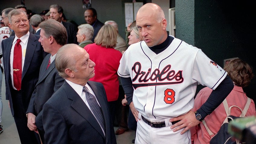 Peter Angelos and Cal Ripken Jr.