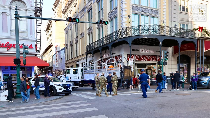 Authorities patrol Bourbon Street as it is reopened in New Orleans