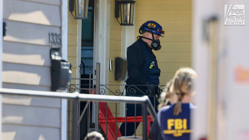 Investigators search the rental home used by Shamsud-Din Jabbar in New Orleans