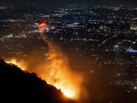 New raging inferno engulfs Hollywood's iconic epicenter and more top headlines