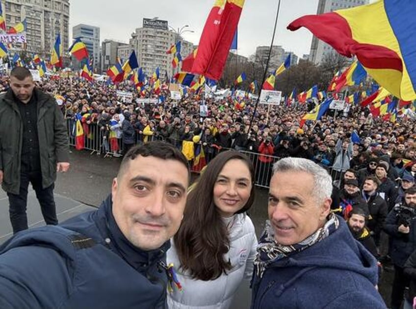 new romania poll nationalist likely to win first round centrist could take run off