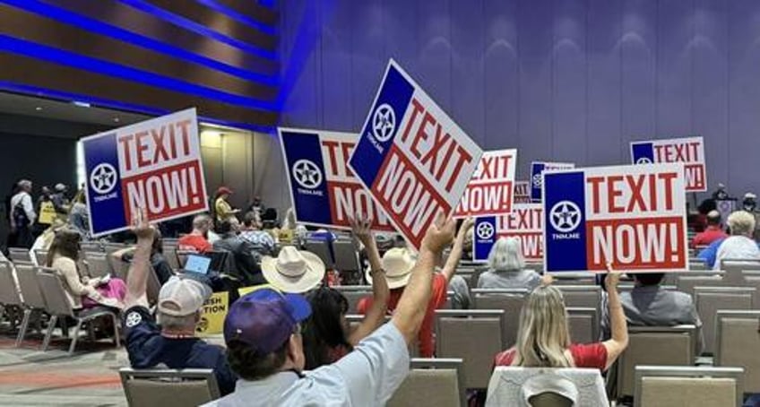 new texas gop platform calls for secession vote resistance to federal infringements