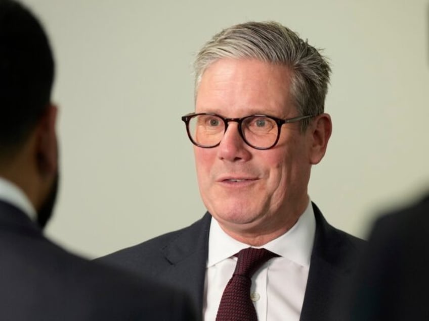 Britain's Prime Minister Keir Starmer speaks during an interview at the Senedd as part of