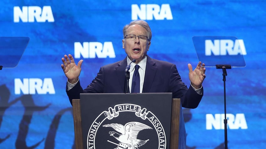 NRA leader LaPierre speaks in Indianapolis 