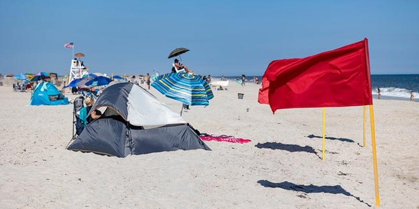 new york beach reopens for the first time since unprecedented shark attack on swimmer