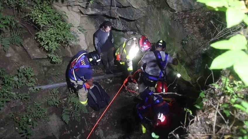 new york firefighters save man trapped in sealed off mine after he went exploring with friends