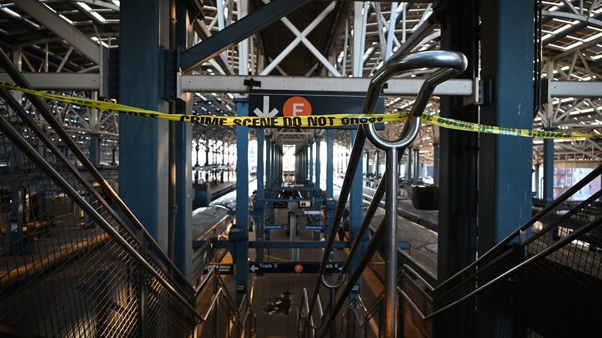 Police investigate at the Coney Island-Stillwell Avenue Station in Brooklyn