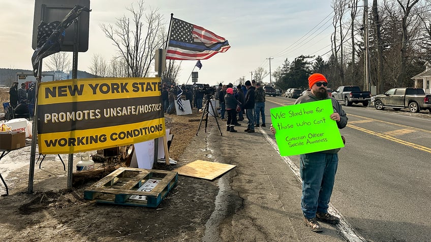 Correctional officers and their supporters