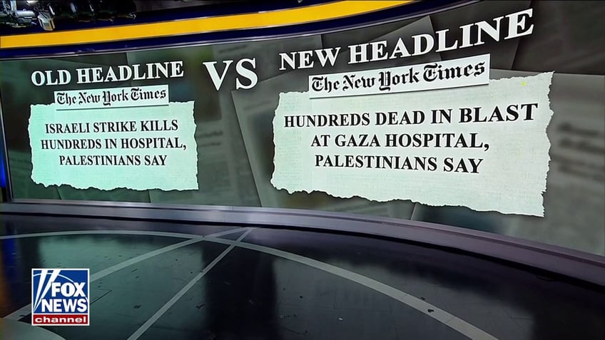 new york times torched for editors note about coverage of gaza hospital blast relied only on hamas