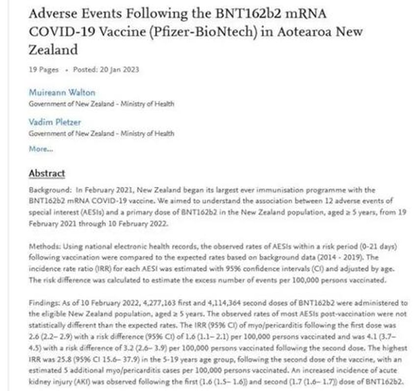 new zealand fudged the data on how kidneys fare after covid vaccines