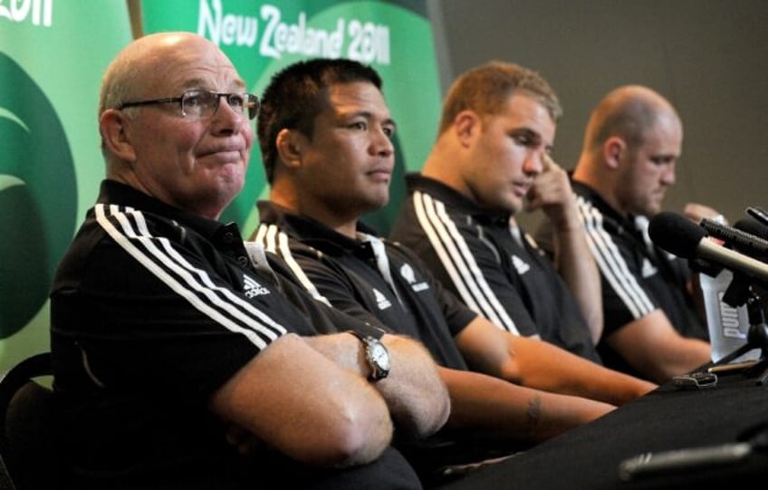 Mike Cron (L) was assistant coach of the All Blacks for more than 200 Tests