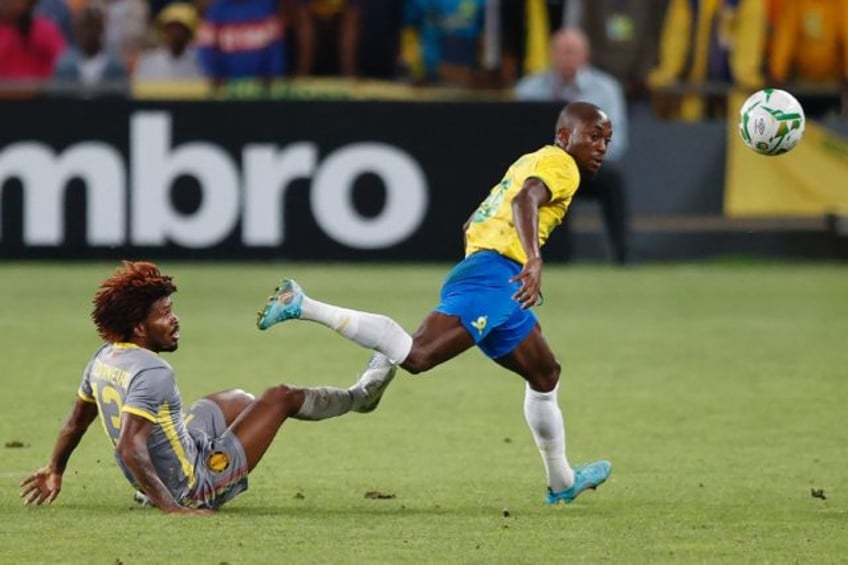 newcomer nku nets twice as sundowns crush arrows in south africa