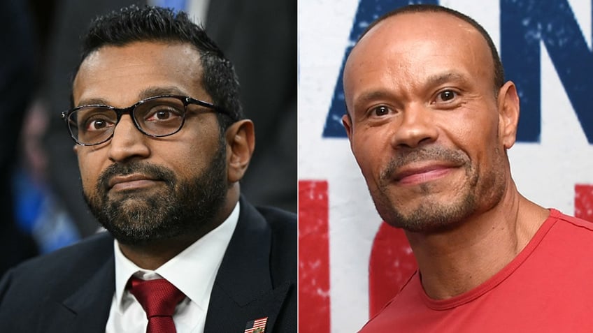 Left: Kashj Patel; Right: Dan Bongino