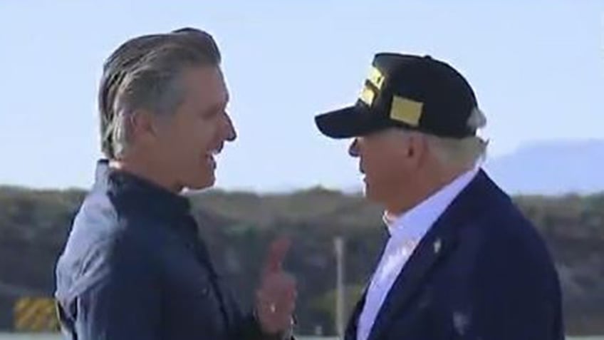 Newsom and Trump meet on tarmac at airport