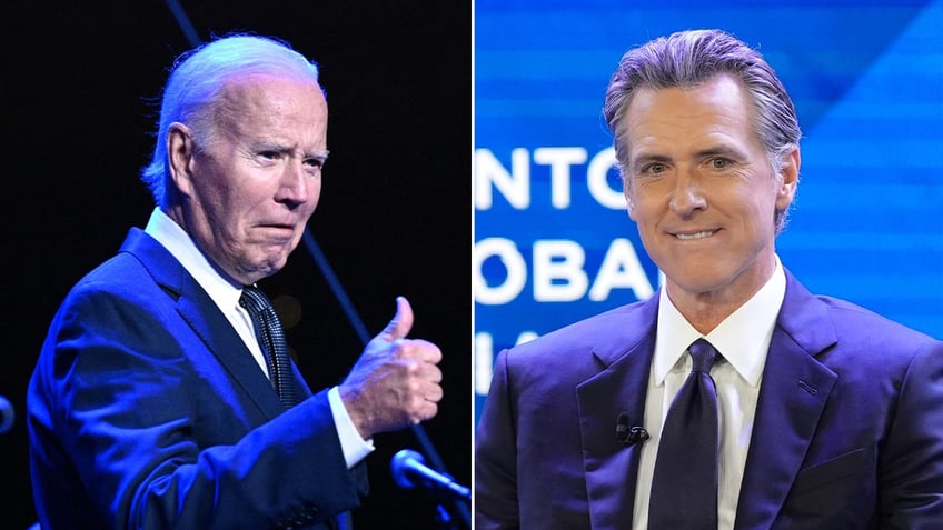 Biden and Newsom side by side