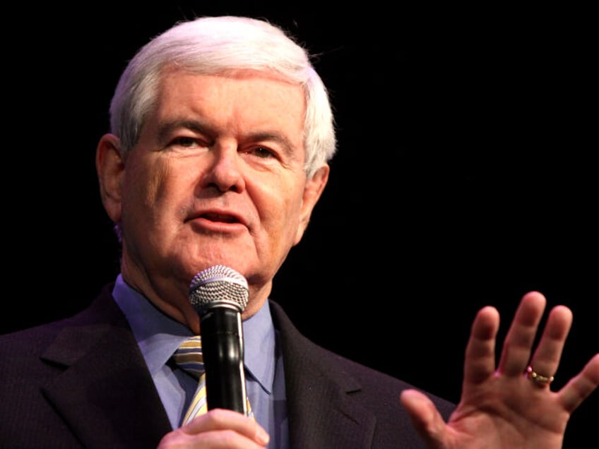 Speaker of the House Newt Gingrich speaking at the Western Republican Leadership Conferenc