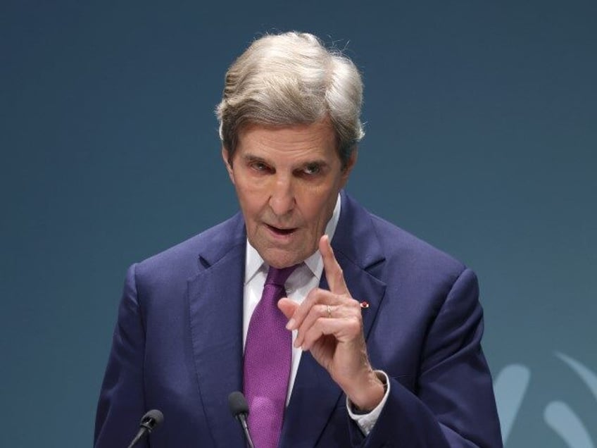 John Kerry, U.S. Special Presidential Envoy for Climate, speaks during a press conference on day seven of the UNFCCC COP28 Climate Conference at Expo City Dubai on December 6, 2023, in Dubai, United Arab Emirates. The COP28, which is running from November 30 through December 12, is bringing together stakeholders, …