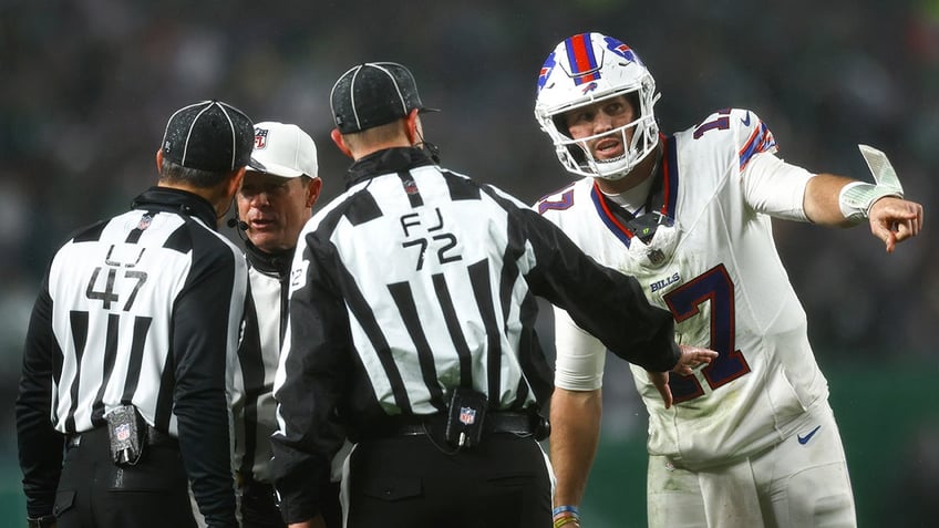 nfl fans skewer refs for missed penalty after tackle on bills josh allen