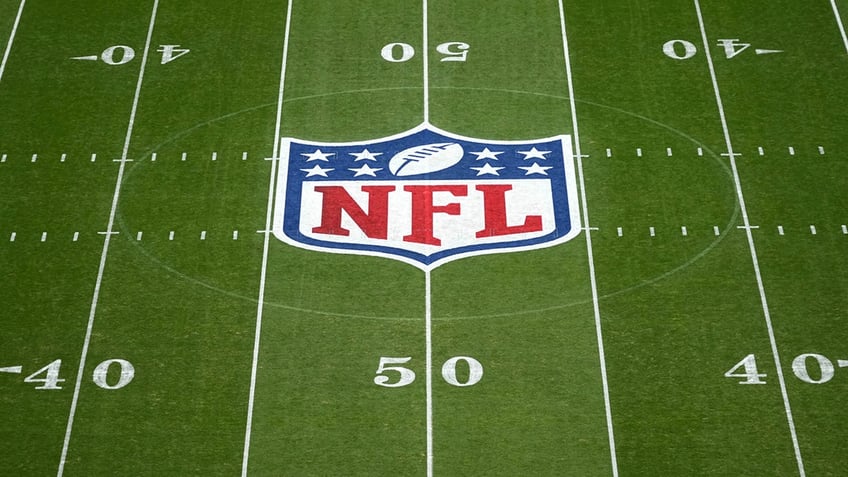 NFL logo on field