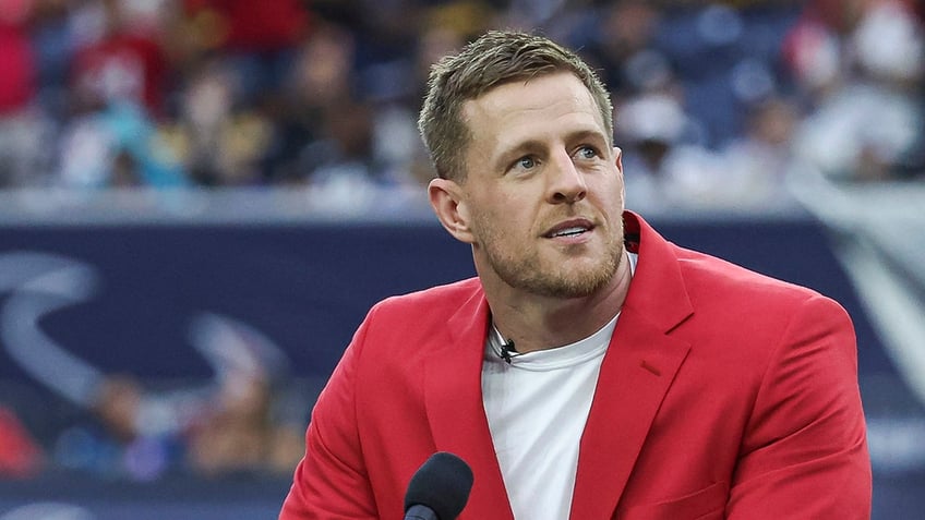 J.J. Watt looks up on field