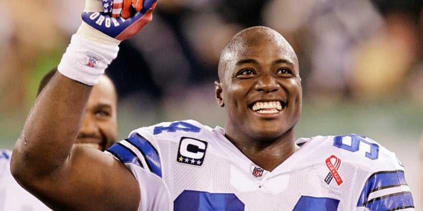 nfl legend demarcus ware takes crack at national anthem before hall of fame game