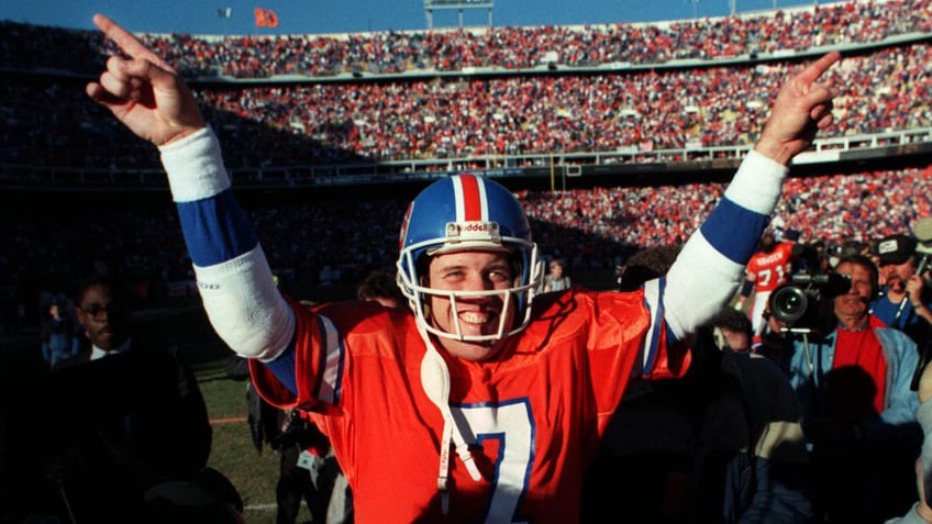 John Elway on the field