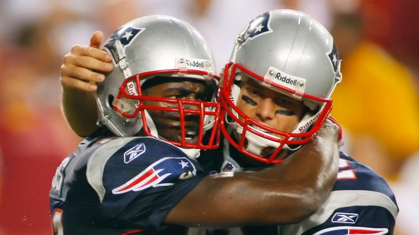 Randy Moss and Tom Brady