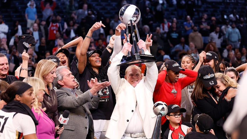 nfl owner goes viral for unique dance moves after aces claim back to back wnba championships