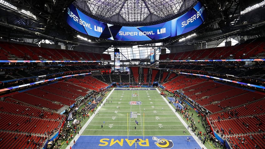 A general view inside Mercedes-Benz Stadium