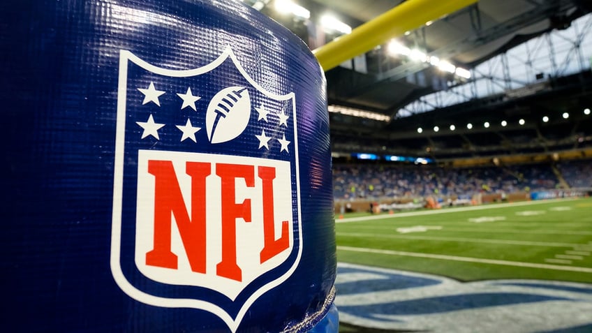 NFL Logo is seen on the goal post