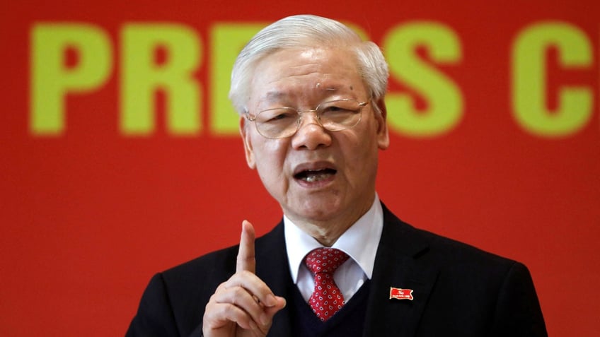 Vietnam's now late President Nguyen Phu Trong