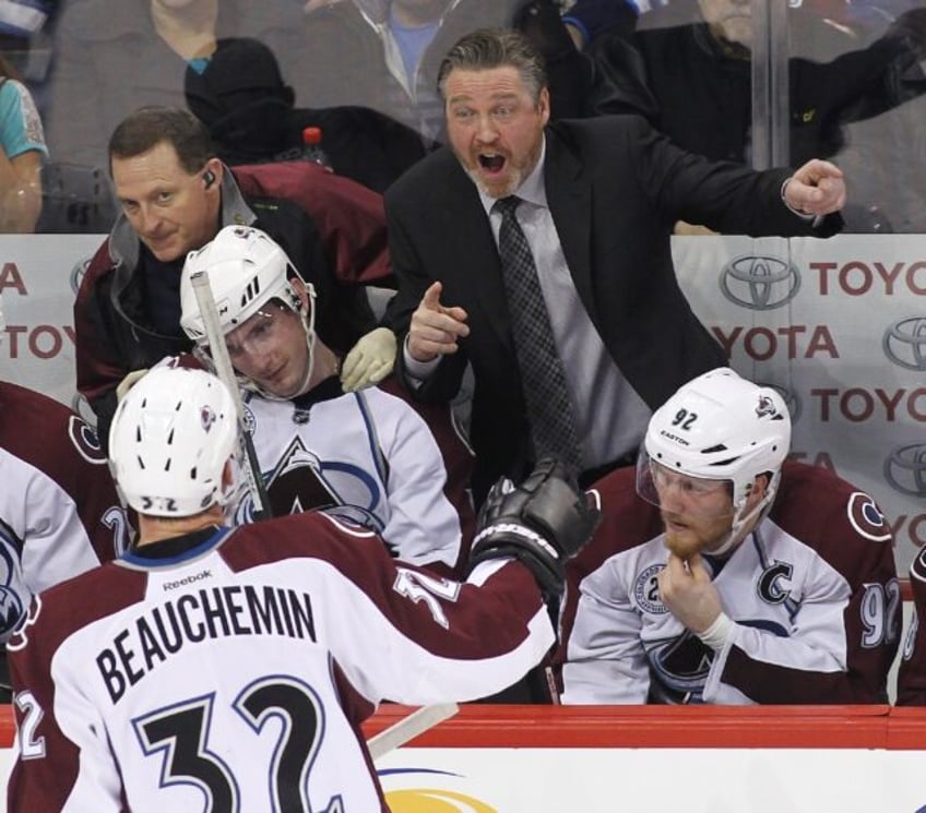 Patrick Roy, shown during his days as coach of the NHL's Colorado Avalanche, was named coach of the NHL's New York Islanders