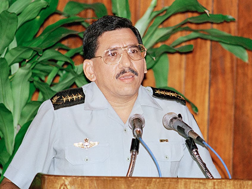 General Humberto Ortega, head of the Nicaraguan Army, confirms the announcement of his ret