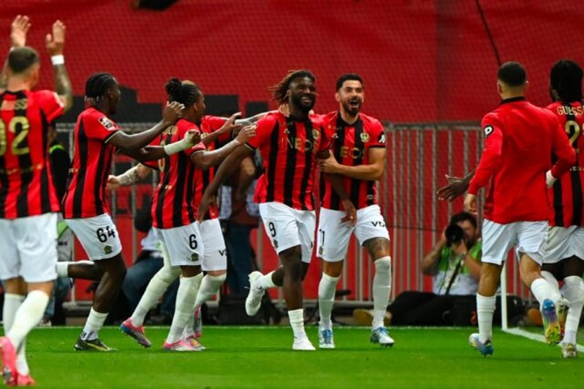 Nice beat Brest 6-0 on the final night of the French season to secure fourth place in Ligu