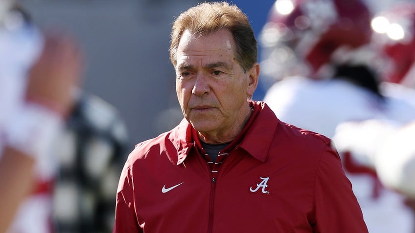 Nick Saban at Rose Bowl