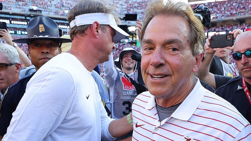 Nick Saban and Lane Kiffin