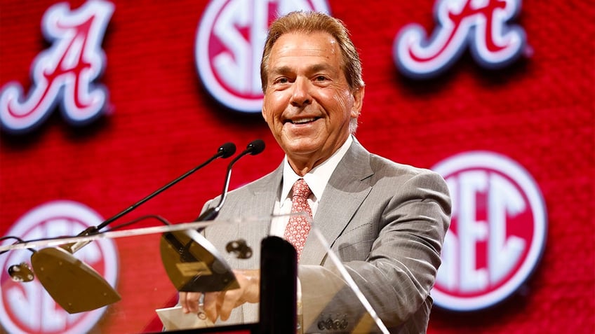 Nick Saban speaks at SEC Media Days