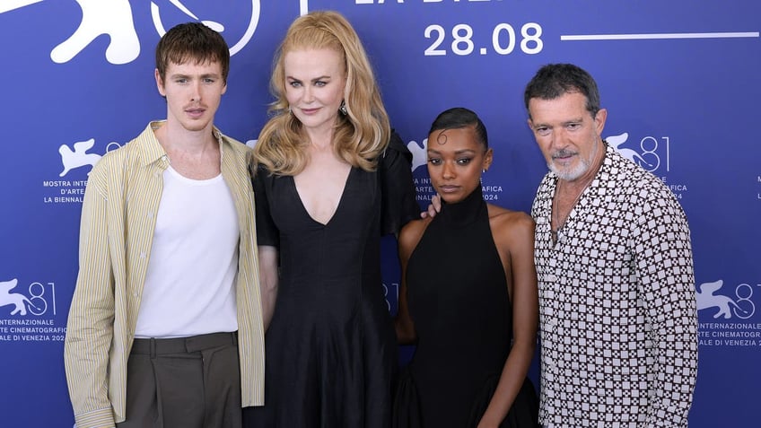 antonio banderas, nicole kidman, harris dickinson, sophie wilde at venice screening