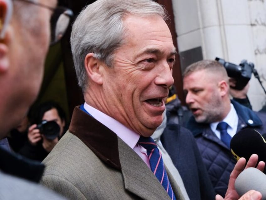 LONDON, UNITED KINGDOM - DEC 10, 2024 - Reform party photo call, Nigel Farage and Nick Can