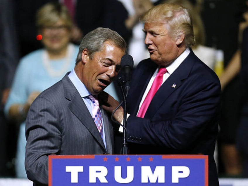 JACKSON, MS - AUGUST 24: Republican Presidential nominee Donald Trump, right, greets Unite